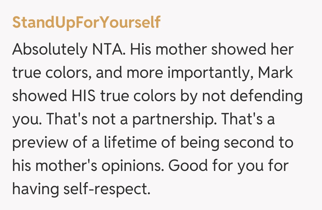 Comentariu de la StandUpForYourself