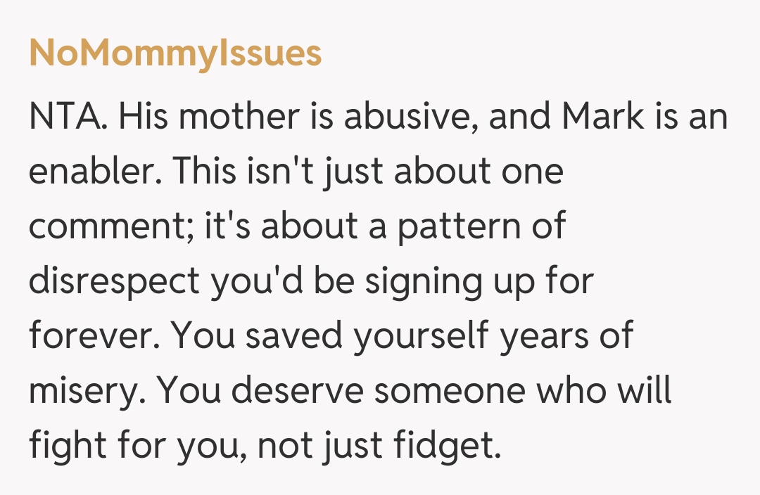 Comentariu de la NoMommyIssues