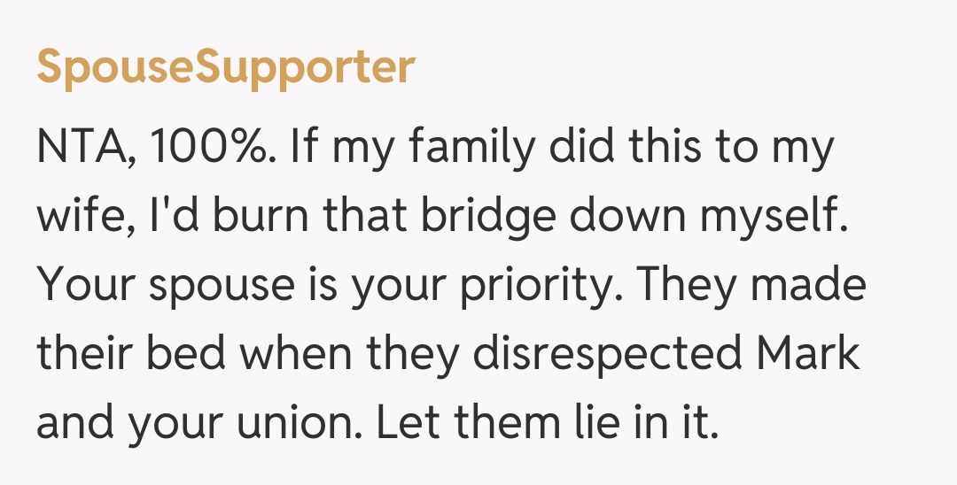 Comentariu de la SpouseSupporter