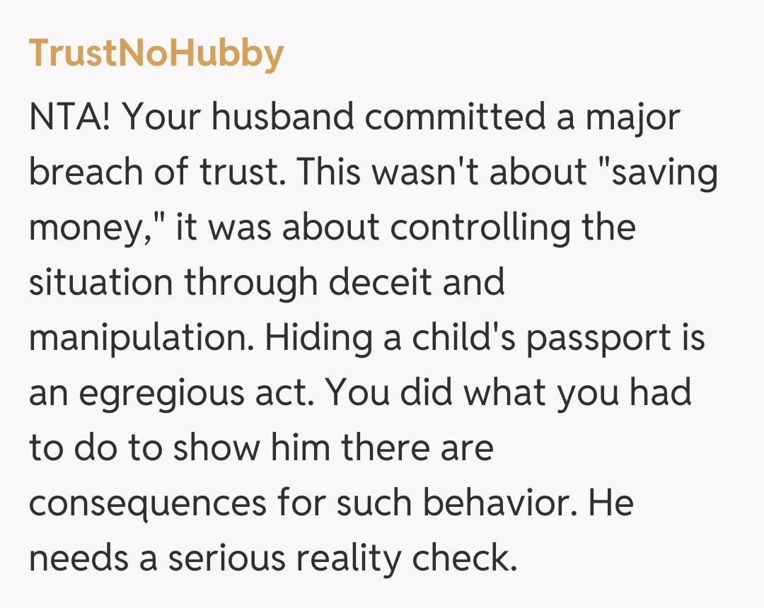 Comentariu de la TrustNoHubby