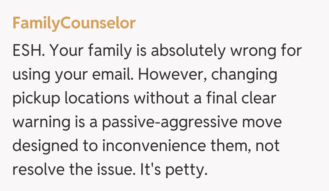 Comentariu de la FamilyCounselor