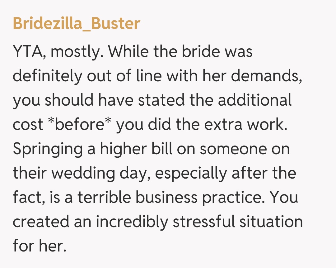 Comentariu de la Bridezilla_Buster
