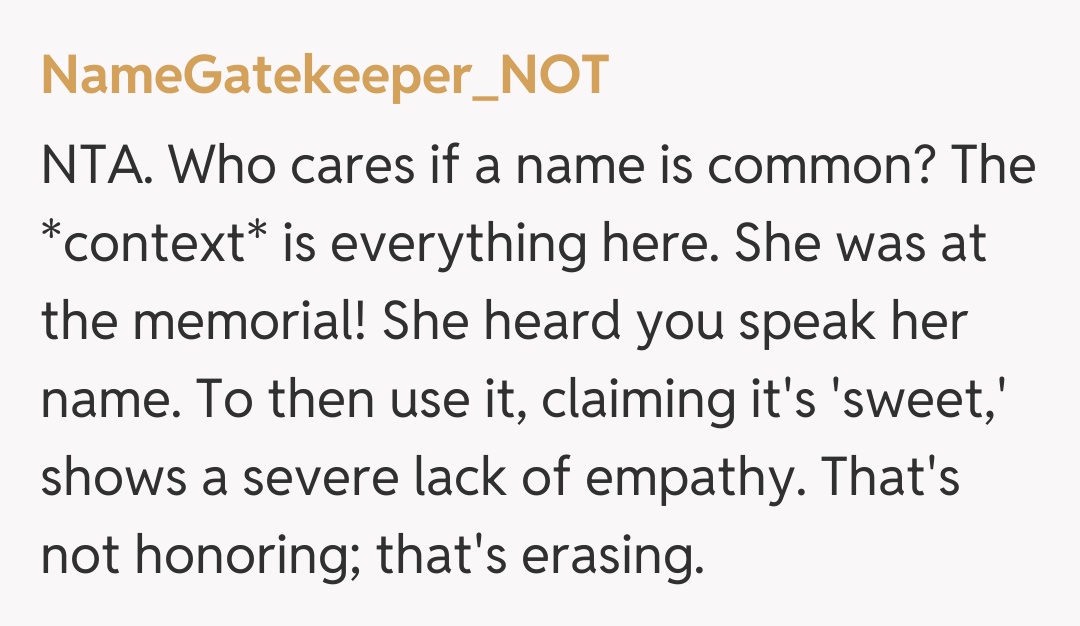 Comentariu de la NameGatekeeper_NOT