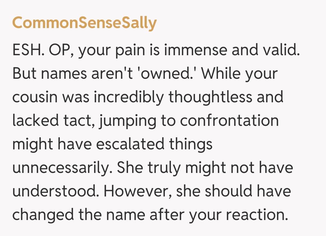 Comentariu de la CommonSenseSally