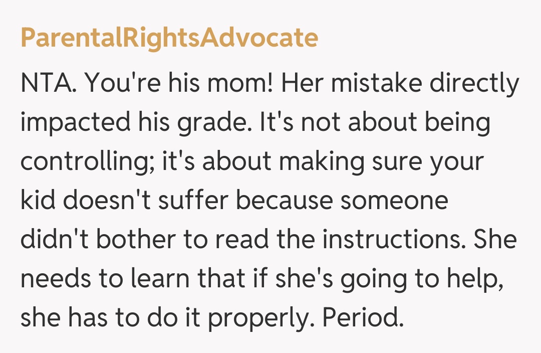 Comentariu de la ParentalRightsAdvocate