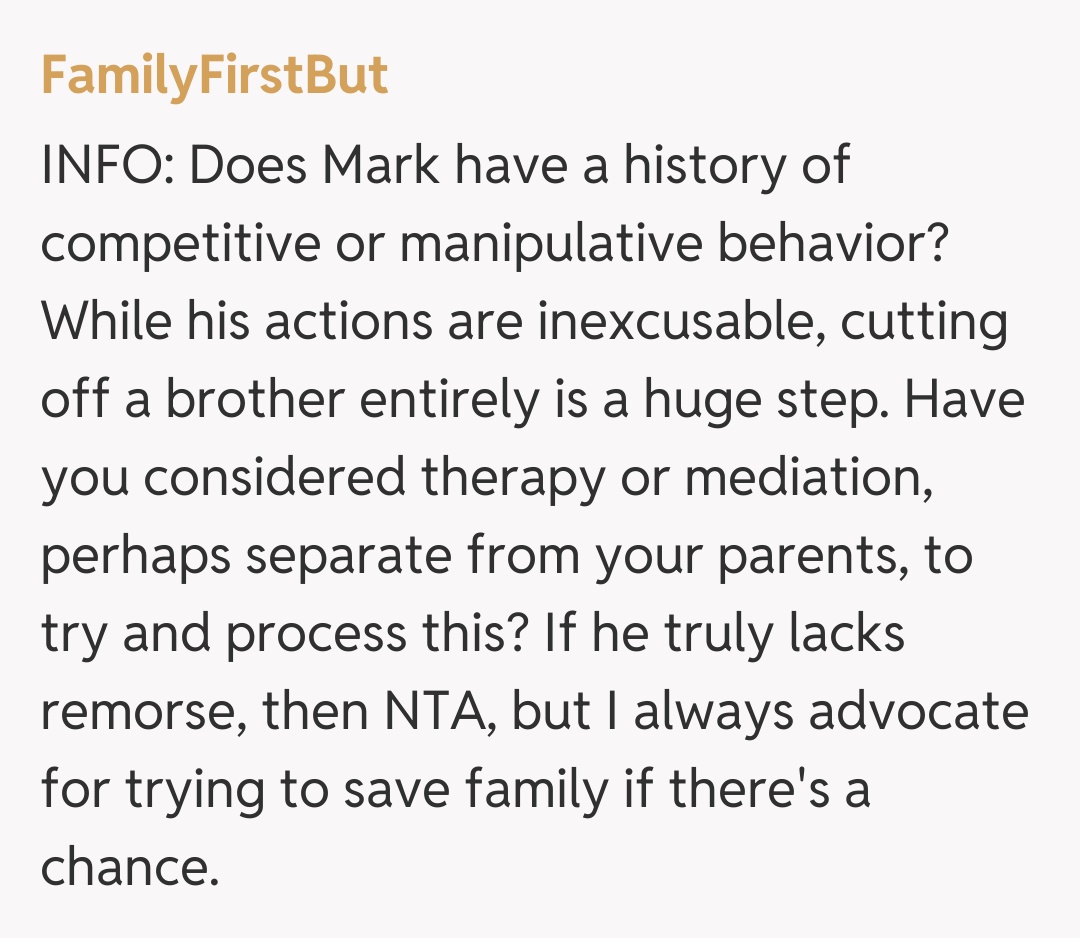 Comentariu de la FamilyFirstBut