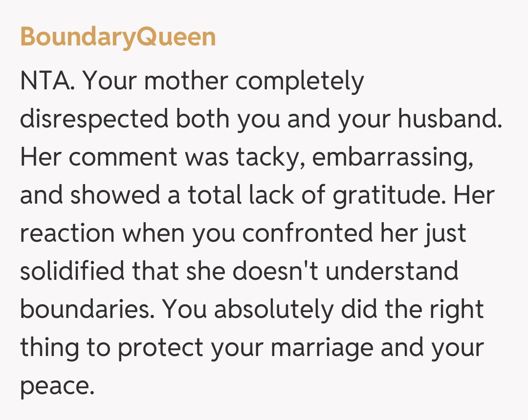 Comentariu de la BoundaryQueen