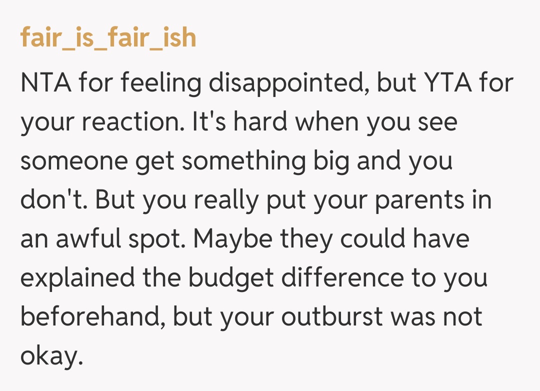 Comentariu de la fair_is_fair_ish