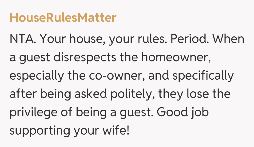 Comentariu de la HouseRulesMatter