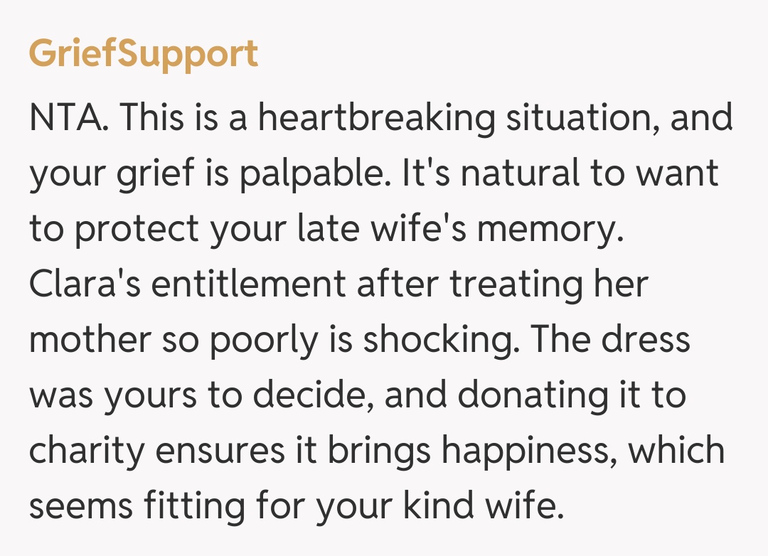 Comentariu de la GriefSupport