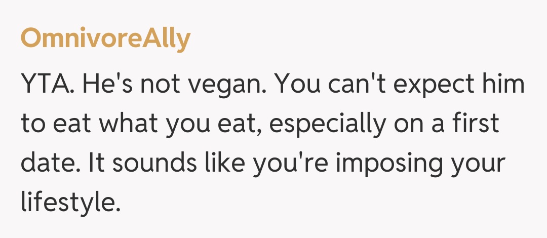 Comentariu de la OmnivoreAlly