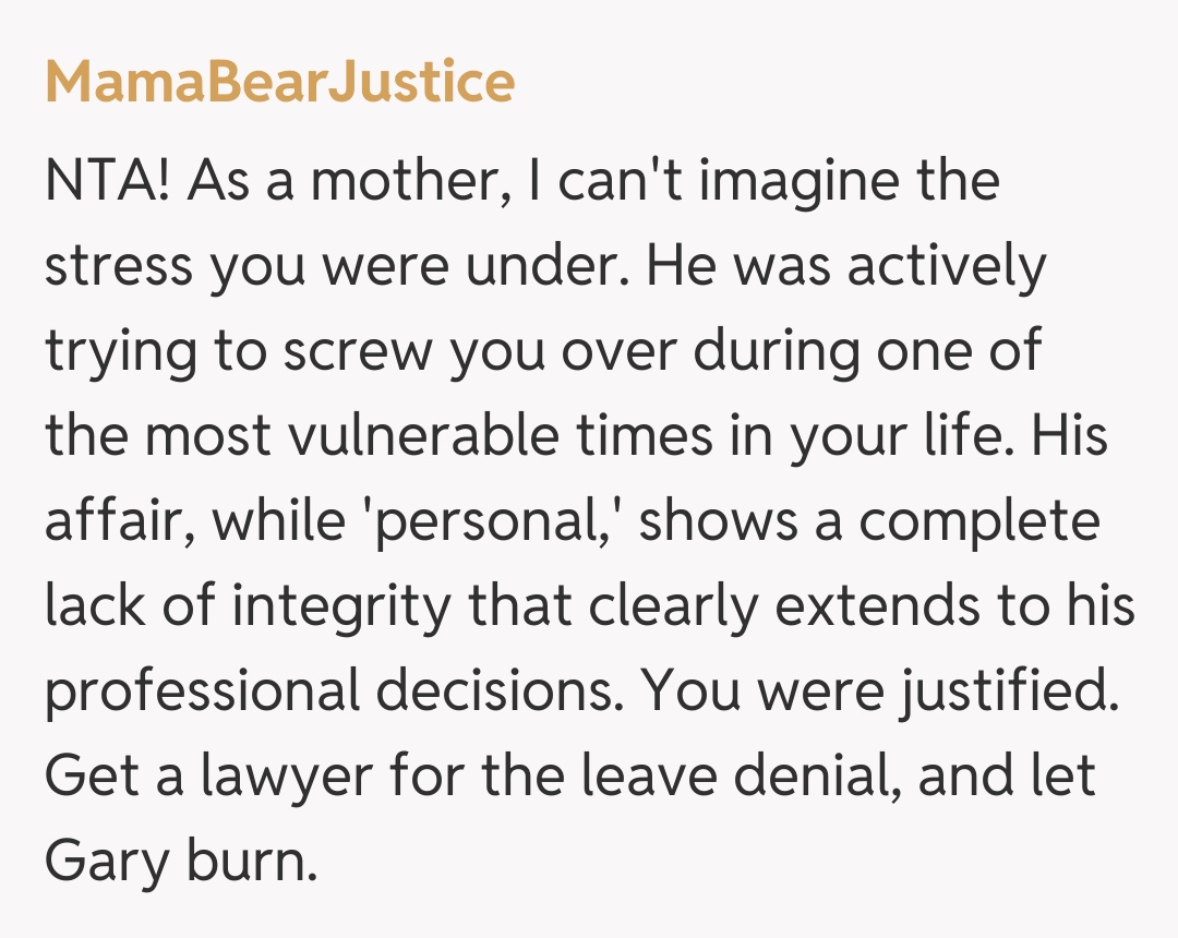 Comentariu de la MamaBearJustice