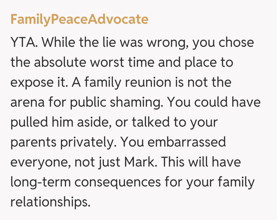 Comentariu de la FamilyPeaceAdvocate