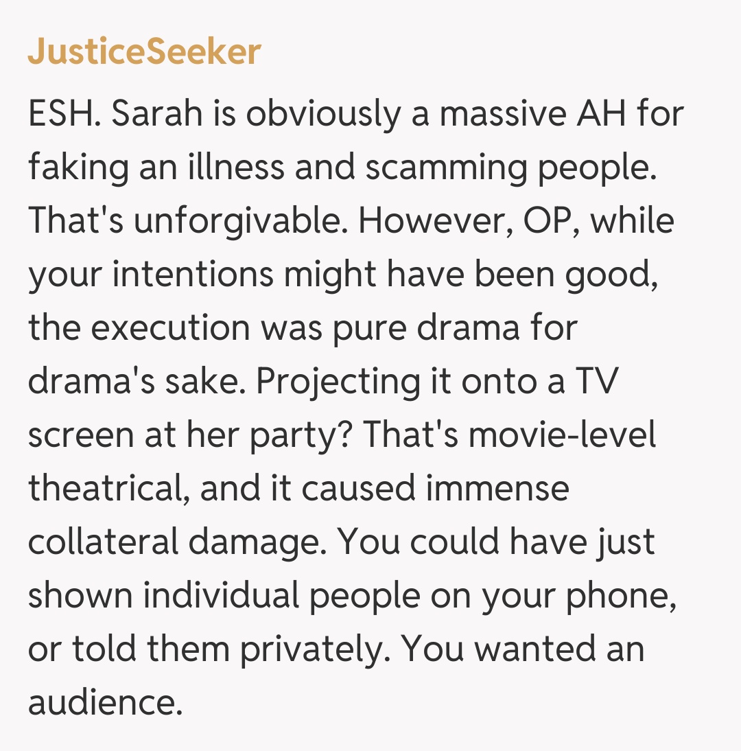 Comentariu de la JusticeSeeker