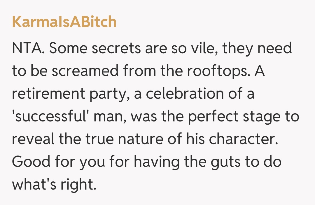 Comentariu de la KarmaIsABitch