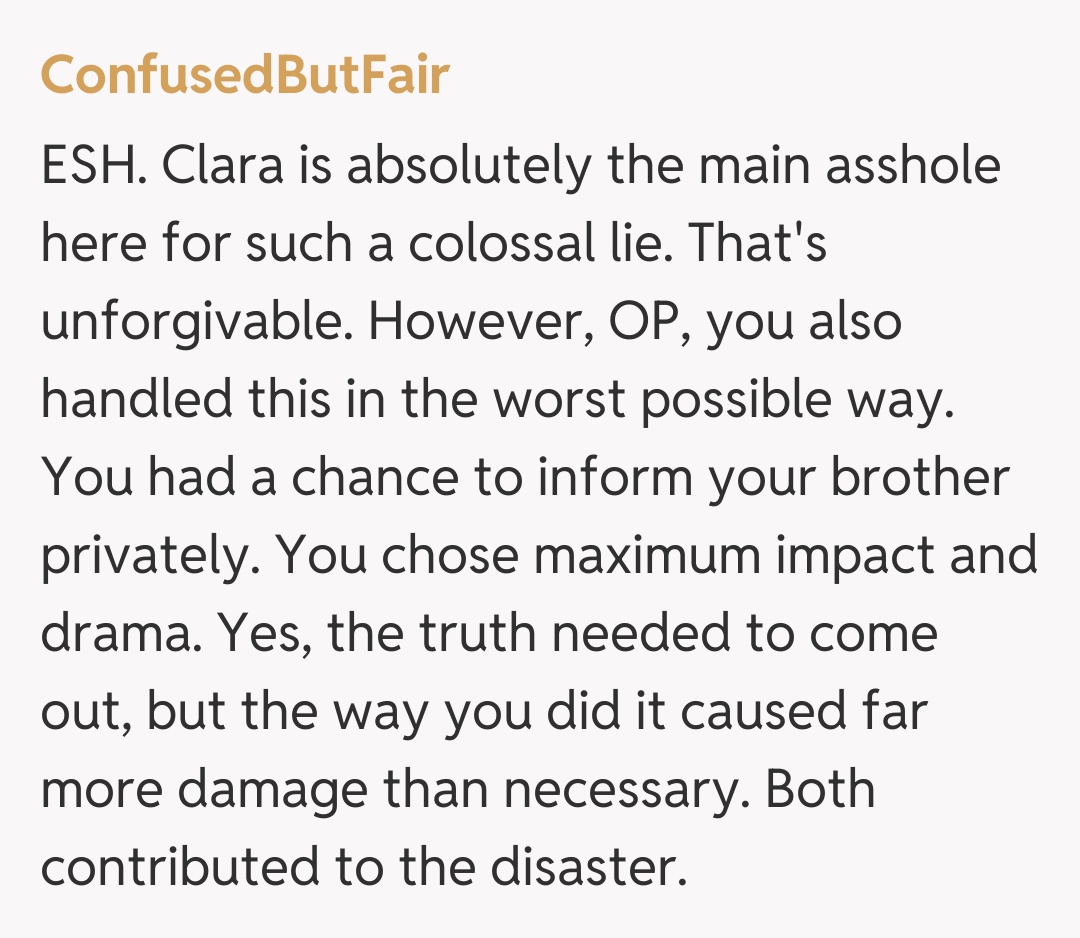 Comentariu de la ConfusedButFair