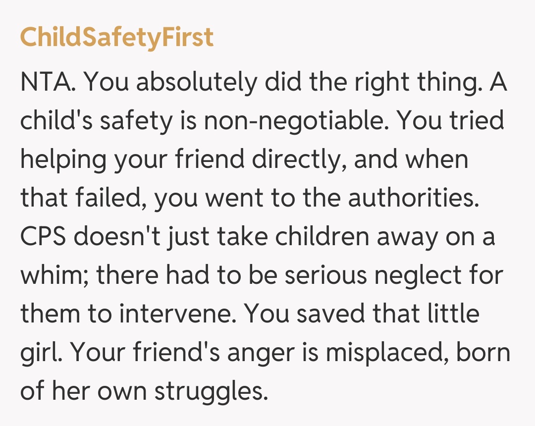 Comentariu de la ChildSafetyFirst