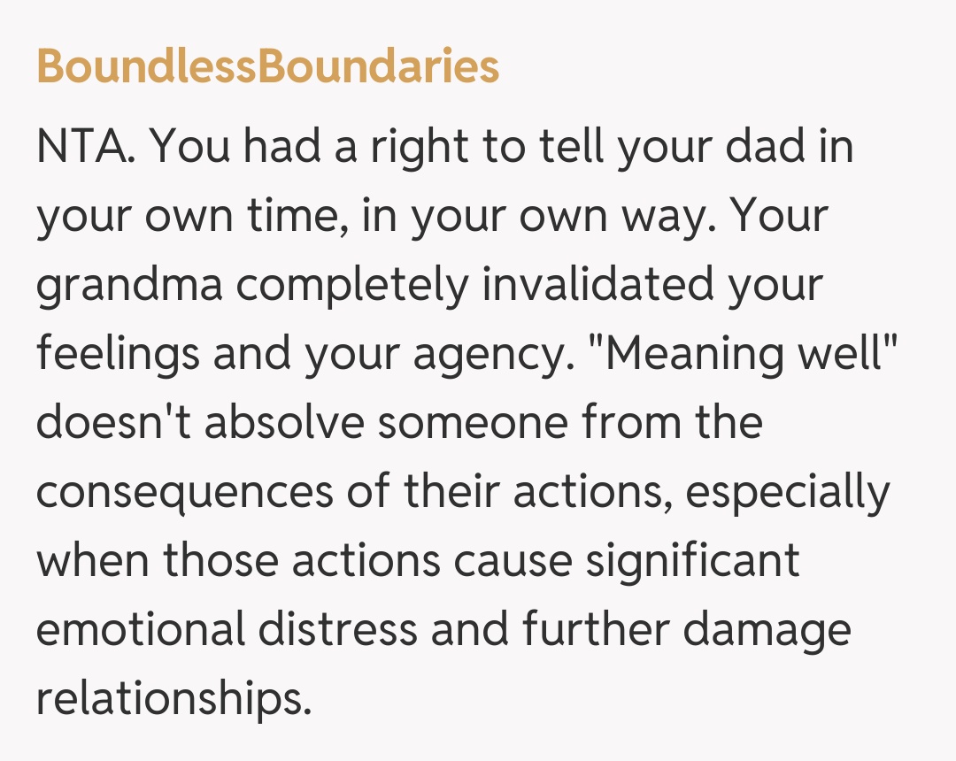 Comentariu de la BoundlessBoundaries