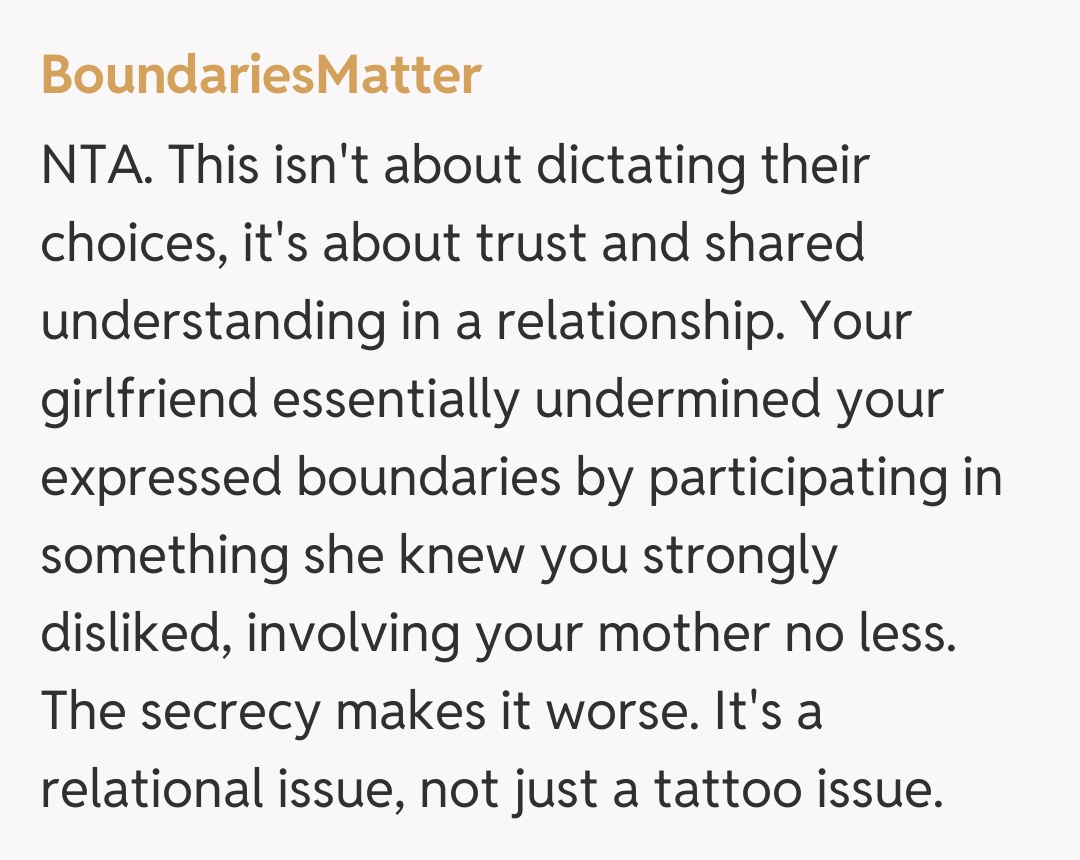 Comentariu de la BoundariesMatter