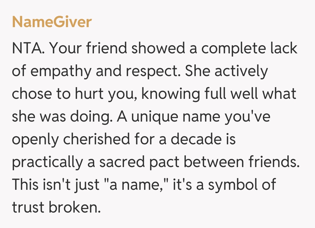 Comentariu de la NameGiver