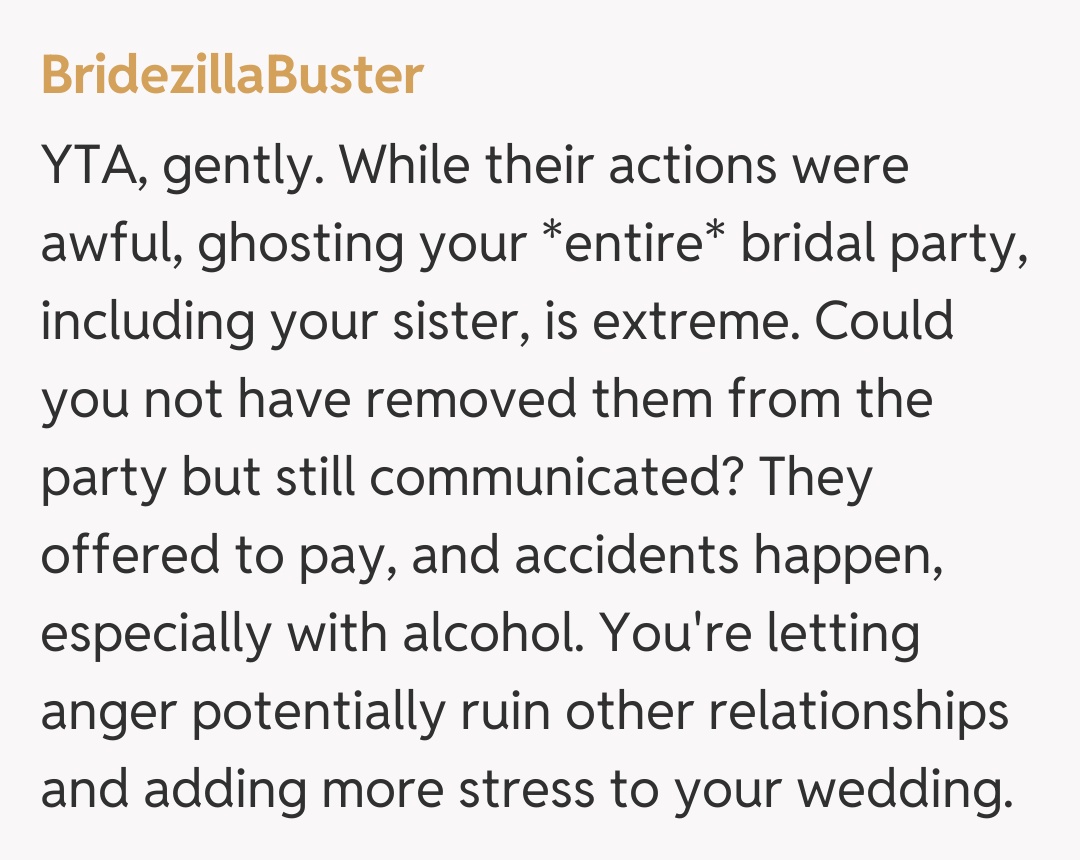 Comentariu de la BridezillaBuster