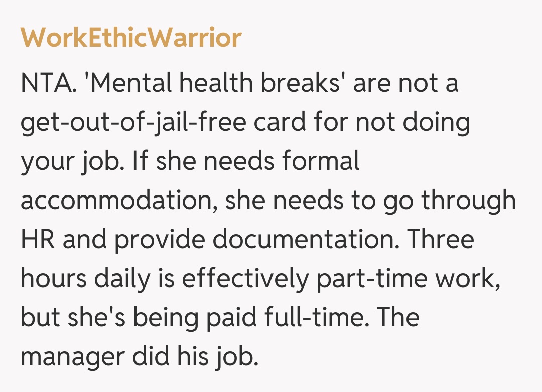 Comentariu de la WorkEthicWarrior