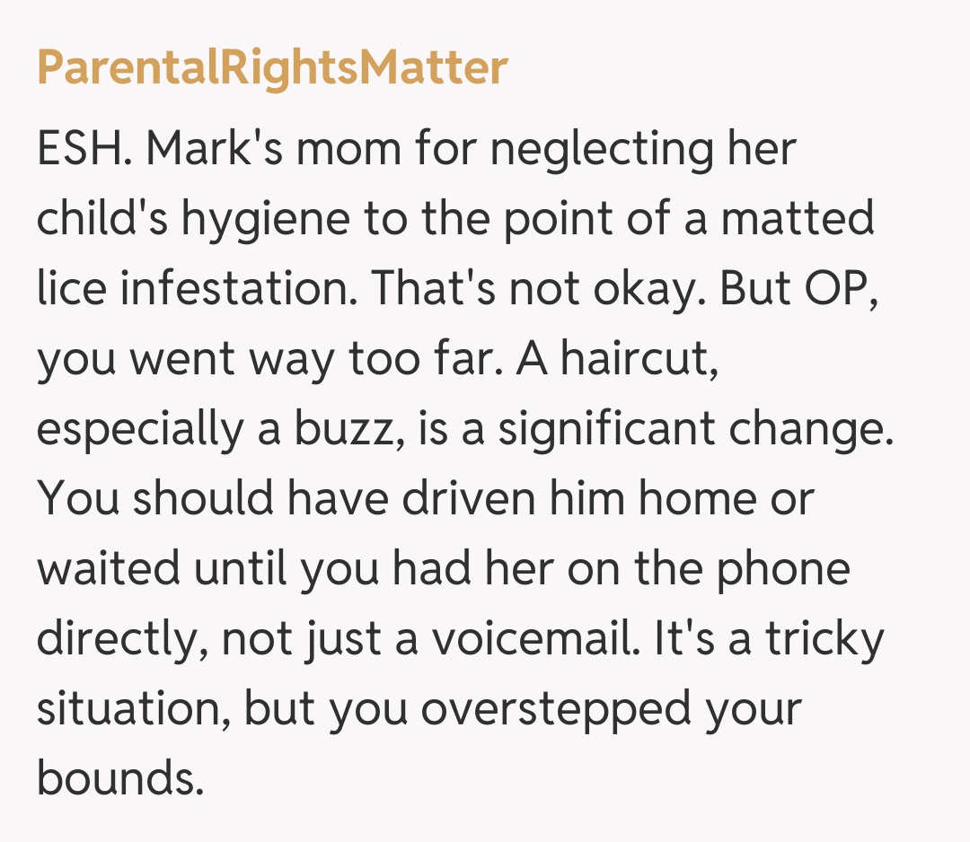 Comentariu de la ParentalRightsMatter