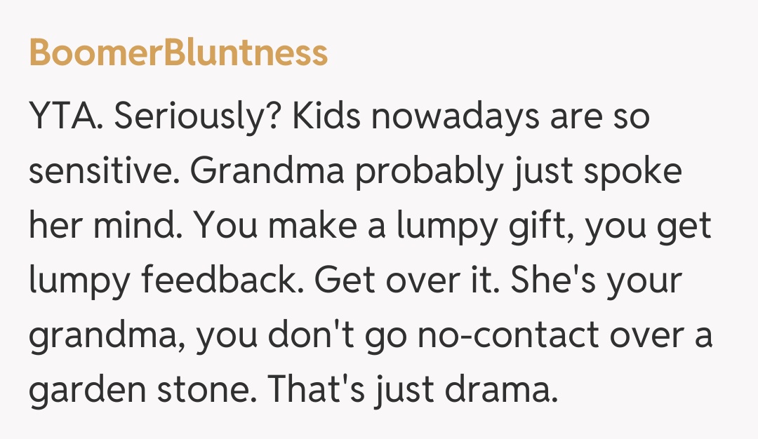 Comentariu de la BoomerBluntness