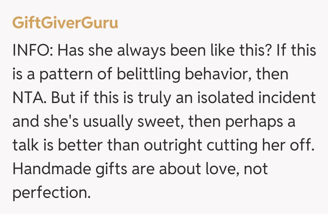 Comentariu de la GiftGiverGuru