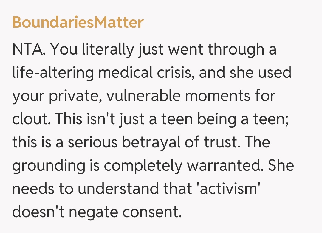 Comentariu de la BoundariesMatter