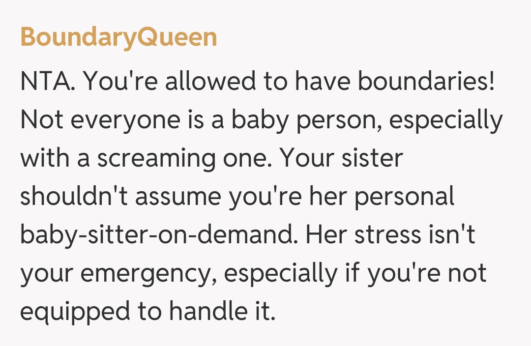 Comentariu de la BoundaryQueen