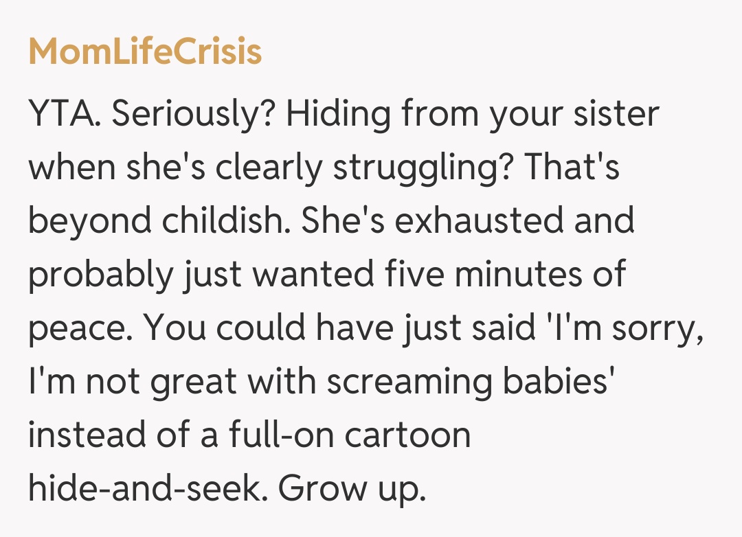 Comentariu de la MomLifeCrisis