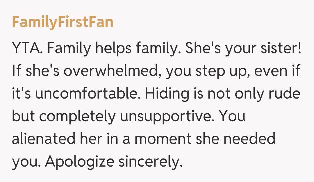 Comentariu de la FamilyFirstFan