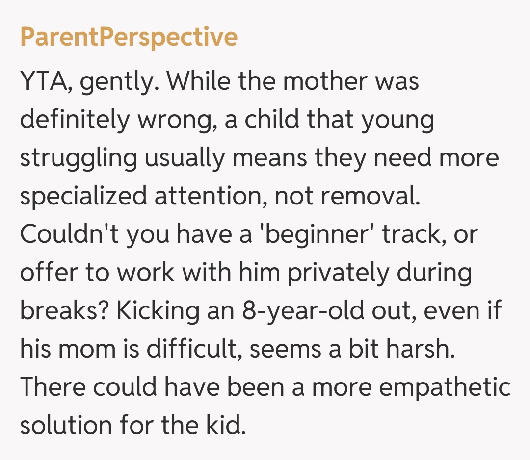 Comentariu de la ParentPerspective