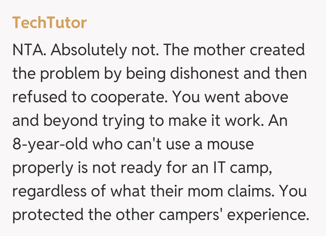 Comentariu de la TechTutor