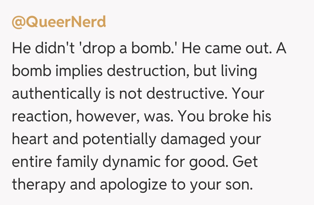 Comentariu de la @QueerNerd