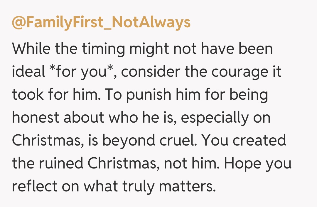 Comentariu de la @FamilyFirst_NotAlways