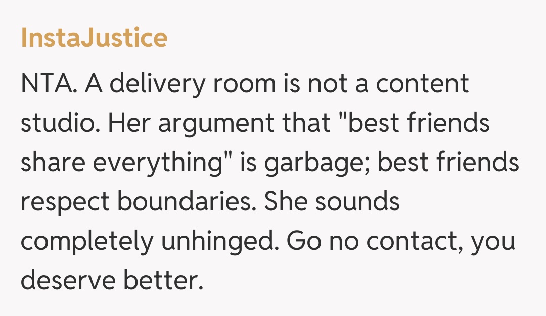 Comentariu de la InstaJustice