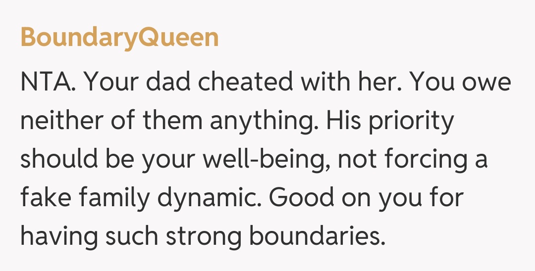 Comentariu de la BoundaryQueen