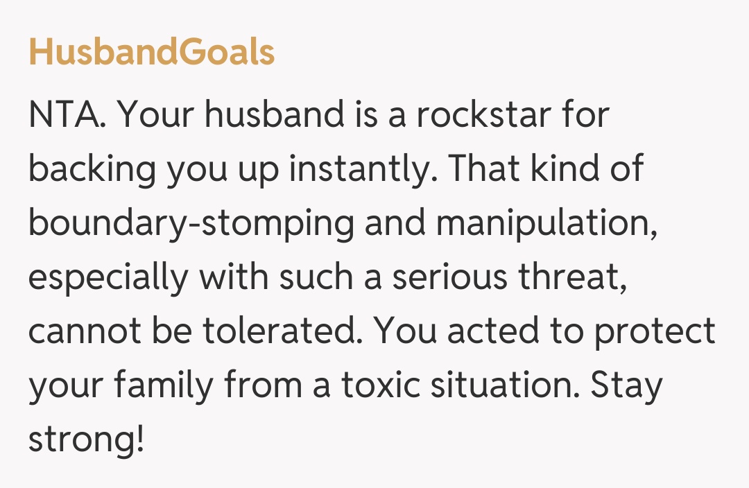 Comentariu de la HusbandGoals