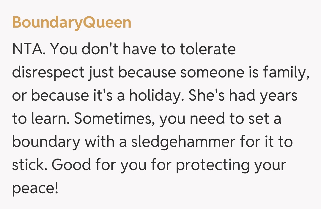 Comentariu de la BoundaryQueen