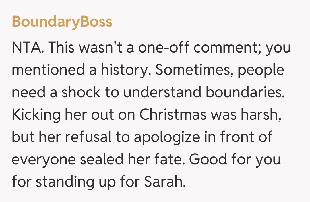 Comentariu de la BoundaryBoss