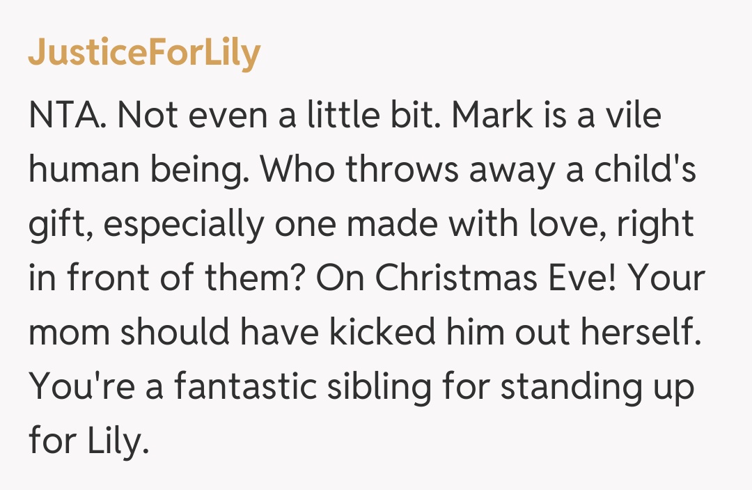 Comentariu de la JusticeForLily