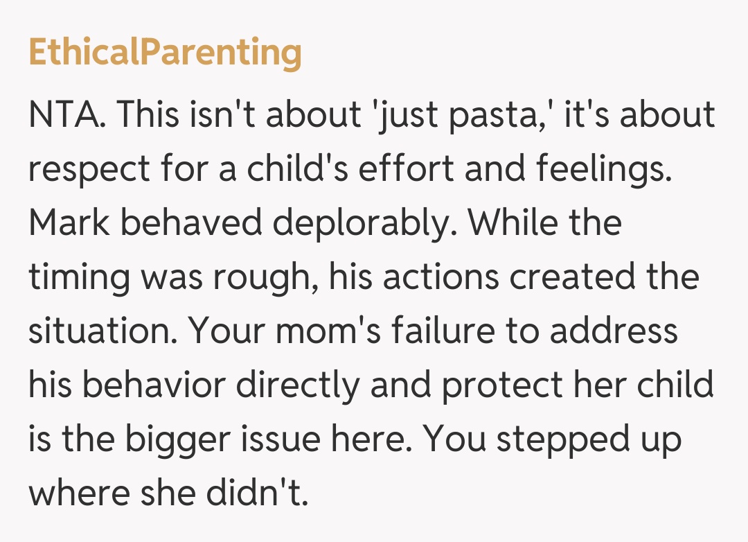 Comentariu de la EthicalParenting