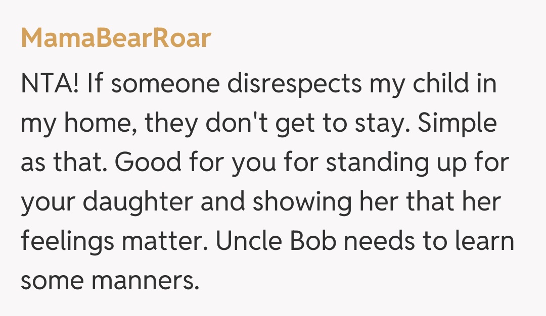 Comentariu de la MamaBearRoar