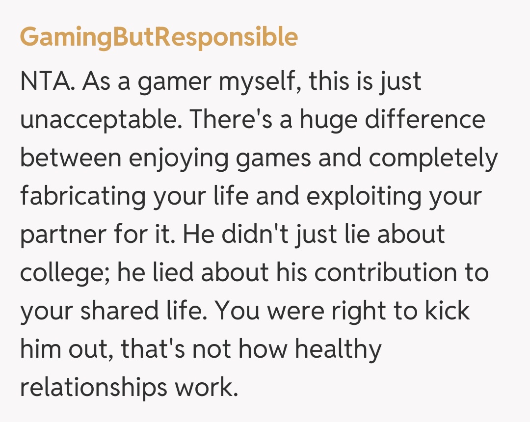 Comentariu de la GamingButResponsible