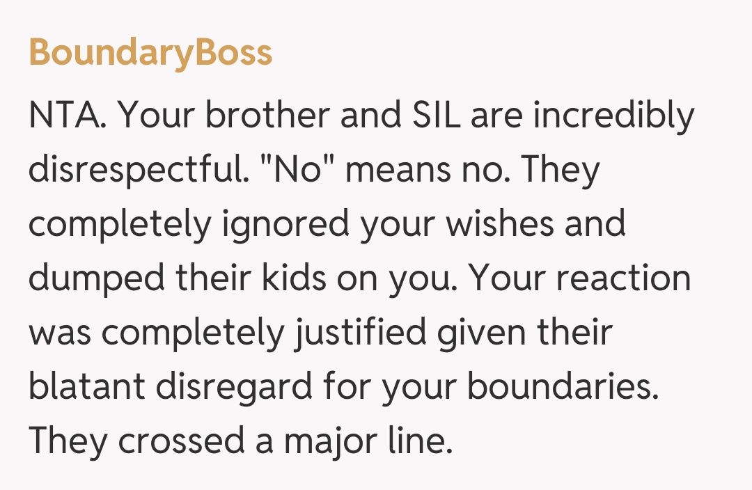 Comentariu de la BoundaryBoss