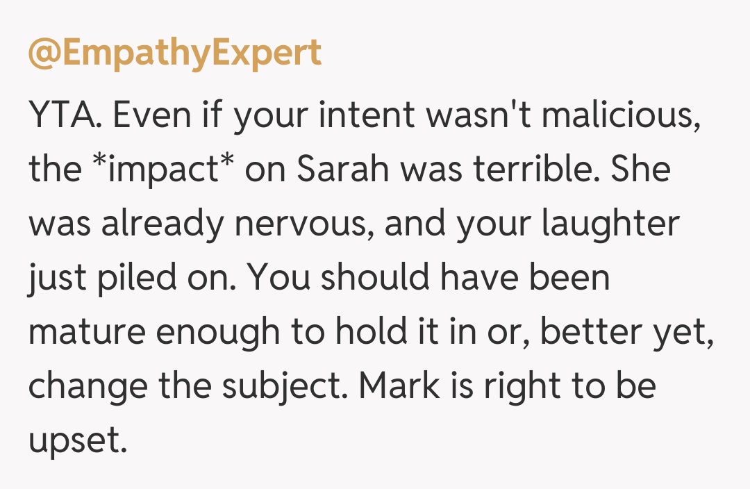 Comentariu de la @EmpathyExpert