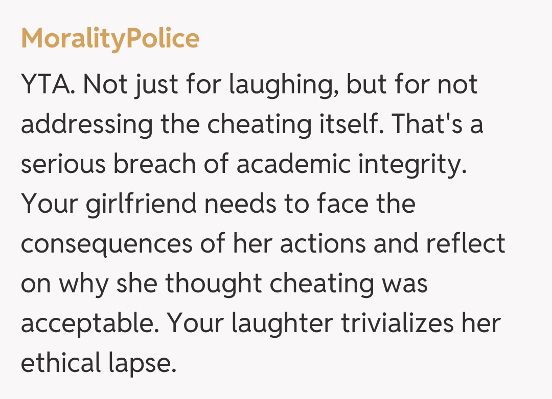 Comentariu de la MoralityPolice