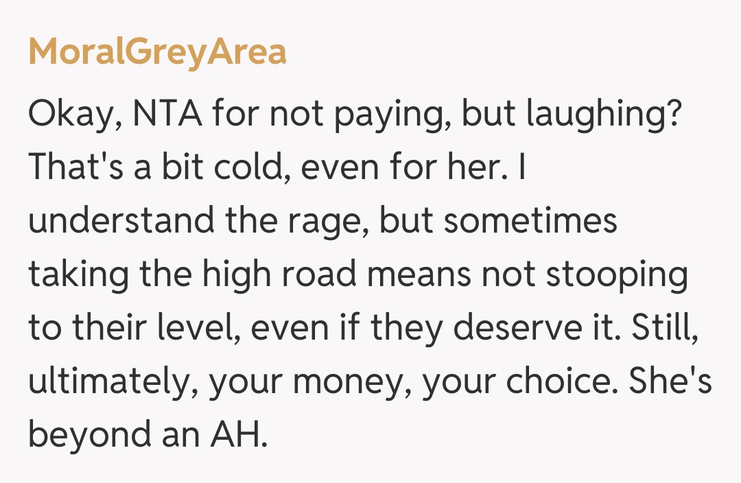 Comentariu de la MoralGreyArea